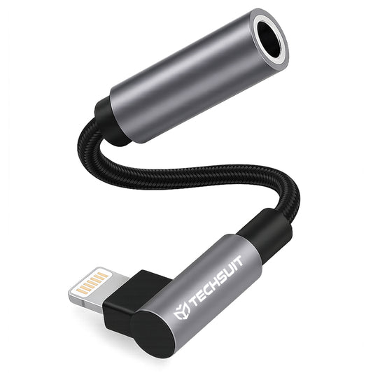 Audioadapter Lightning - 3.5mm Techsuit AC6 MusicDox, Grau