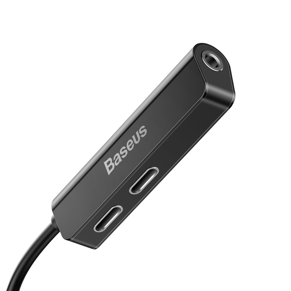 Audioadapter Lightning - Lightning / 3.5mm Baseus L52, Schwarz CALL52-01