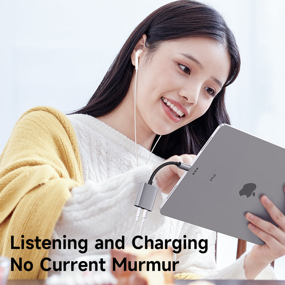 Lightning Audio Adapter - Lightning / 3.5mm McDodo CA-5540 Wales, Gray