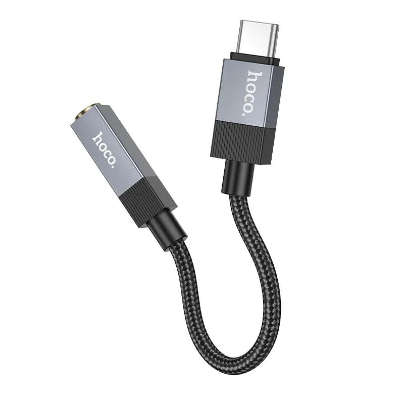 USB-C Audio Adapter - 3,5 mm HOCO UPA32C, Schwarz