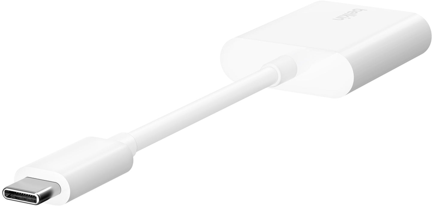 USB-C Audio Adapter - USB-C / USB-C Belkin RockStar, Weiß F7U081btWH
