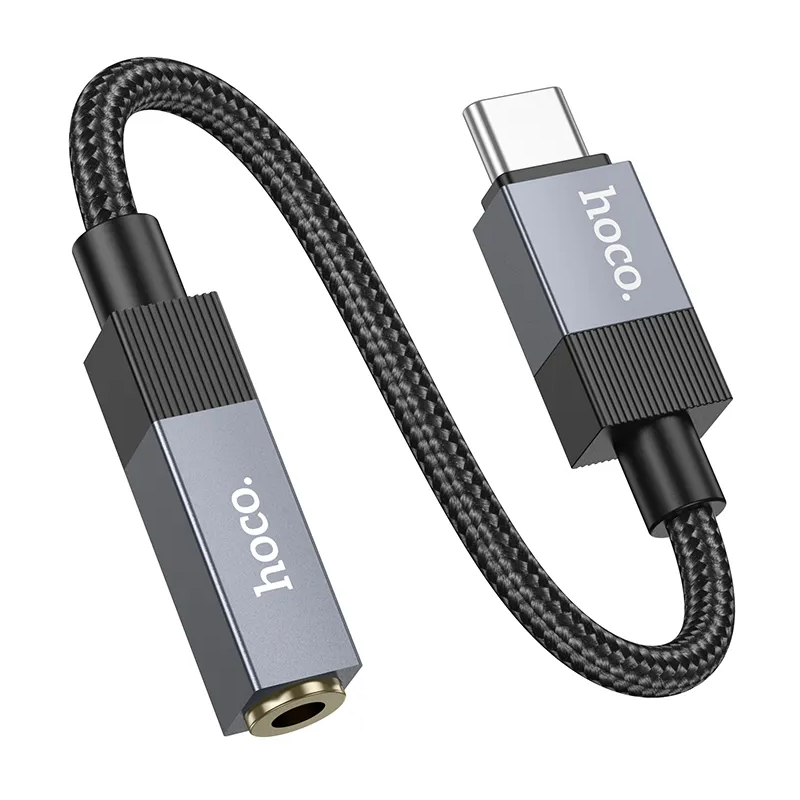 USB-C Audio Adapter - 3,5 mm HOCO UPA32C, Schwarz