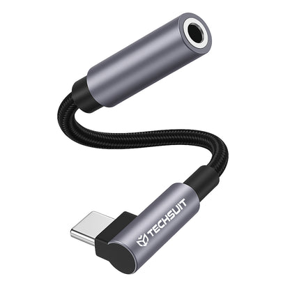 Audioadapter USB-C - 3.5mm Techsuit AC7 MusicDox, Grau