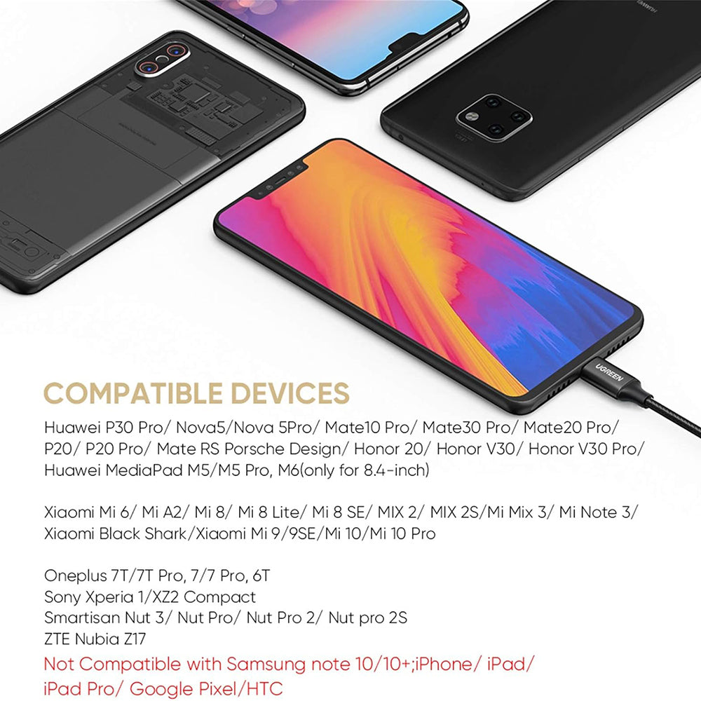 Audio-Adapter USB-C - 3,5mm UGREEN AV142, Schwarz