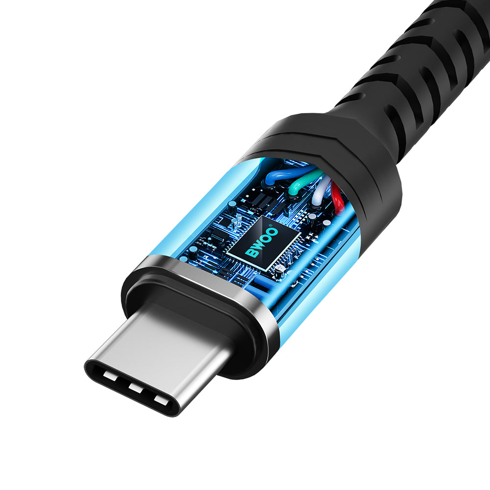 Audioadapter USB-C - 3.5mm BWOO BZ47, Schwarz