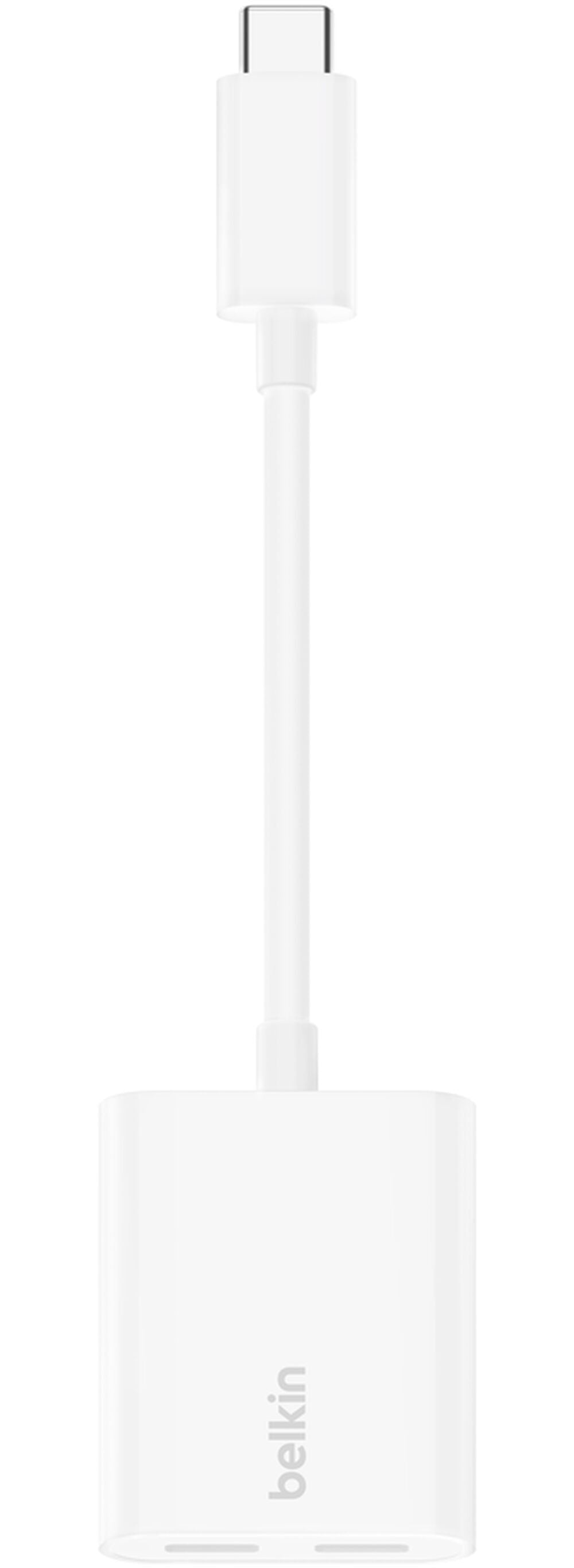 USB-C Audio Adapter - USB-C / USB-C Belkin RockStar, Weiß F7U081btWH