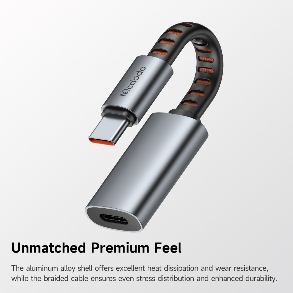 USB-C to Lightning McDodo CA-4870 Audio Adapter, Gray