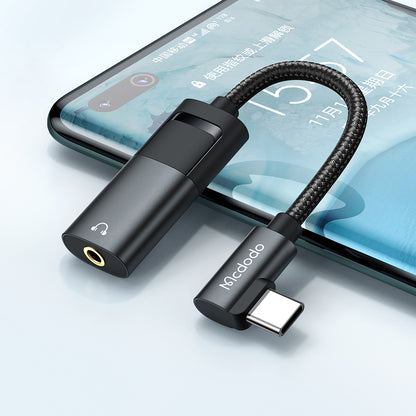 Audio-Adapter USB-C - USB-C / 3,5 mm McDodo CA-1880, Schwarz