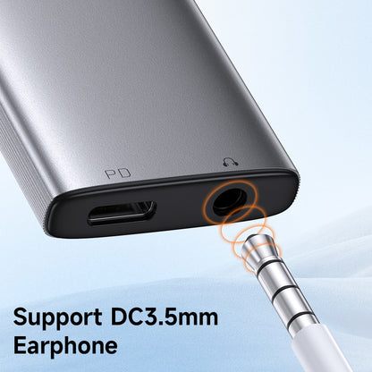 Audioadapter USB-C - USB-C / 3,5mm McDodo CA-5050 Wales, Grau