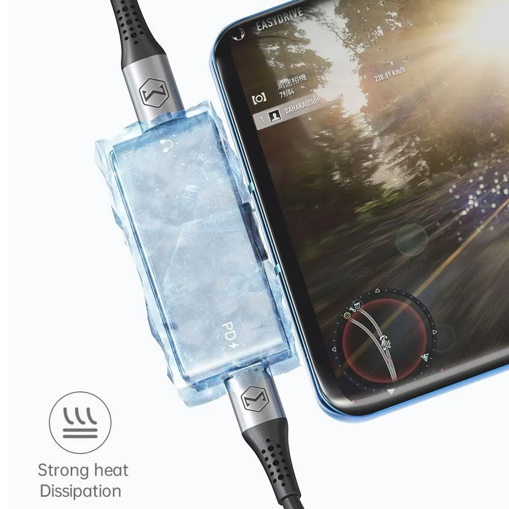 USB-C Audio-Adapter - USB-C / USB-C McDodo CA-7670, Schwarz