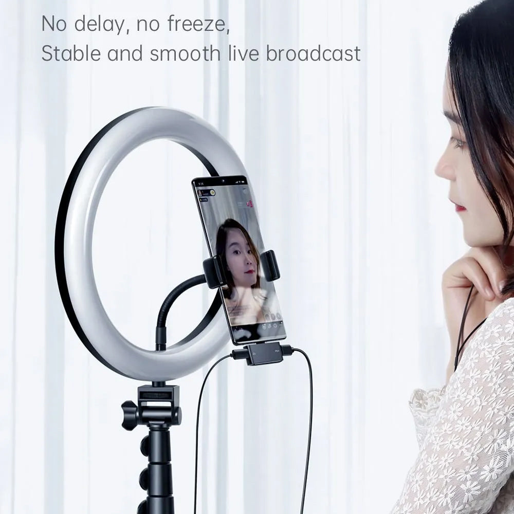 USB-C Audio-Adapter - USB-C / USB-C McDodo CA-7670, Schwarz