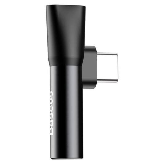 Audio Adapter USB-C - USB-C / 3.5mm Baseus L41, Schwarz CATL41-01