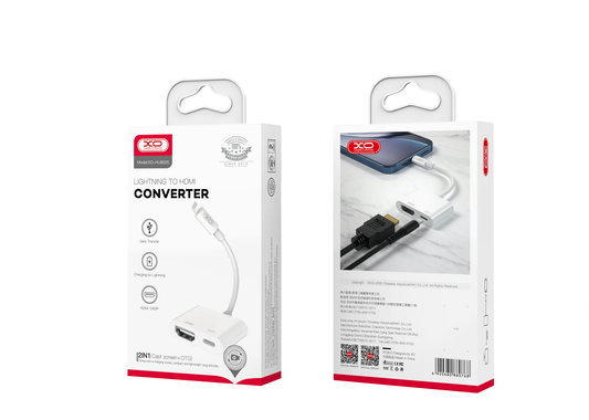 Audio- und Videoadapter Lightning - HDMI / Lightning XO Design HUB005, Weiß