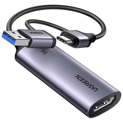 Audio- und Videoadapter USB-A / USB-C - HDMI UGREEN CM629 (15389), Grau