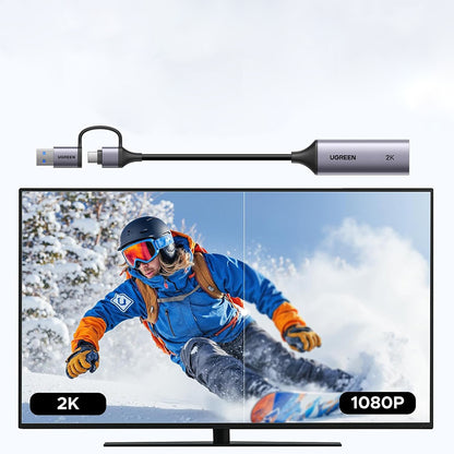 Audio- und Videoadapter USB-A / USB-C - HDMI UGREEN CM629 (15389), Grau