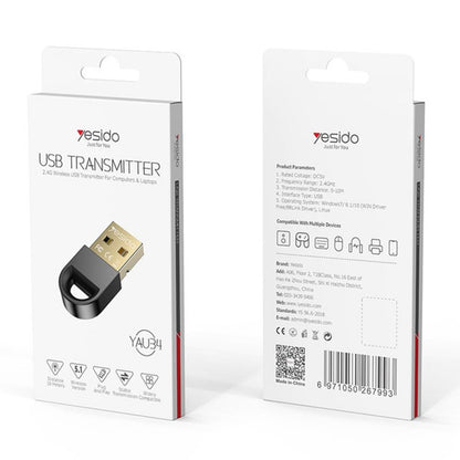 Bluetooth USB-Adapter Yesido YAU34, Schwarz