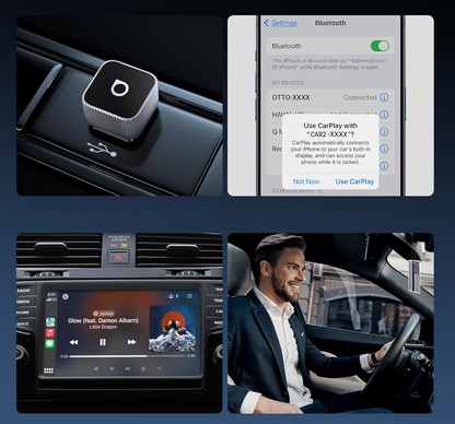 Carplay / Android Auto Wireless Adapter Ottocast Mini Cube Style B für Apple iPhone / Android Series CP88-T2