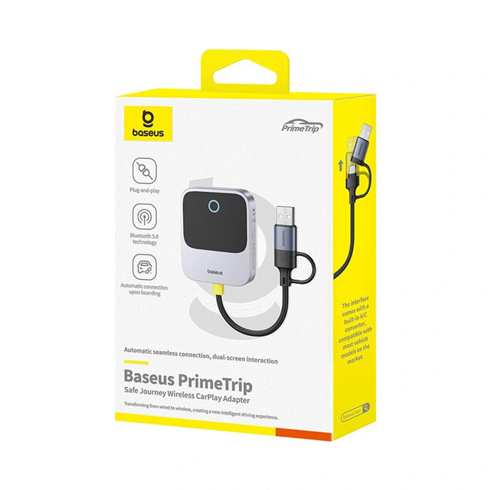 Wireless Carplay Adapter Baseus PrimeTrip für Apple iPhone Serie, Wiederverpackt C10745100813-00