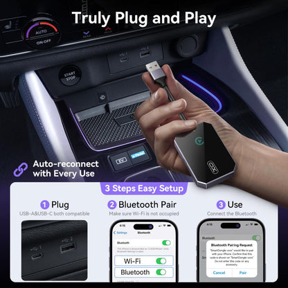 Wireless Carplay Adapter XO Design CZ016 für Apple iPhone Serie