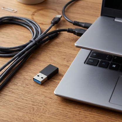 Daten- und Ladeadapter USB-C - USB-A Blue Star, Schwarz