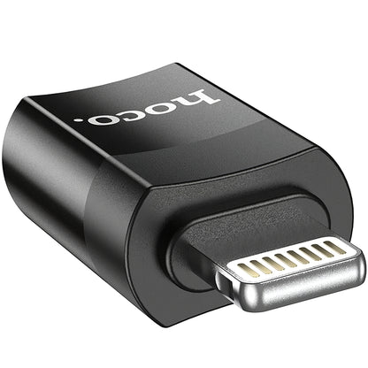 Daten- und Ladeadapter USB-C - Lightning HOCO UA17, Schwarz 