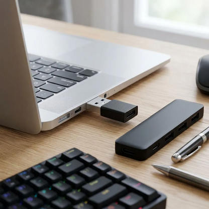 Daten- und Ladeadapter USB-C - USB-A Blue Star, Schwarz