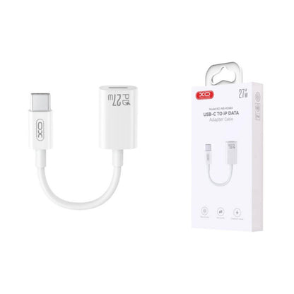 Daten- und Ladeadapter USB-C - Lightning XO Design NB-R268A, Weiß