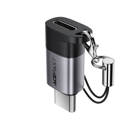 Daten- und Ladeadapter Lightning - USB-C Acefast J19, Grau