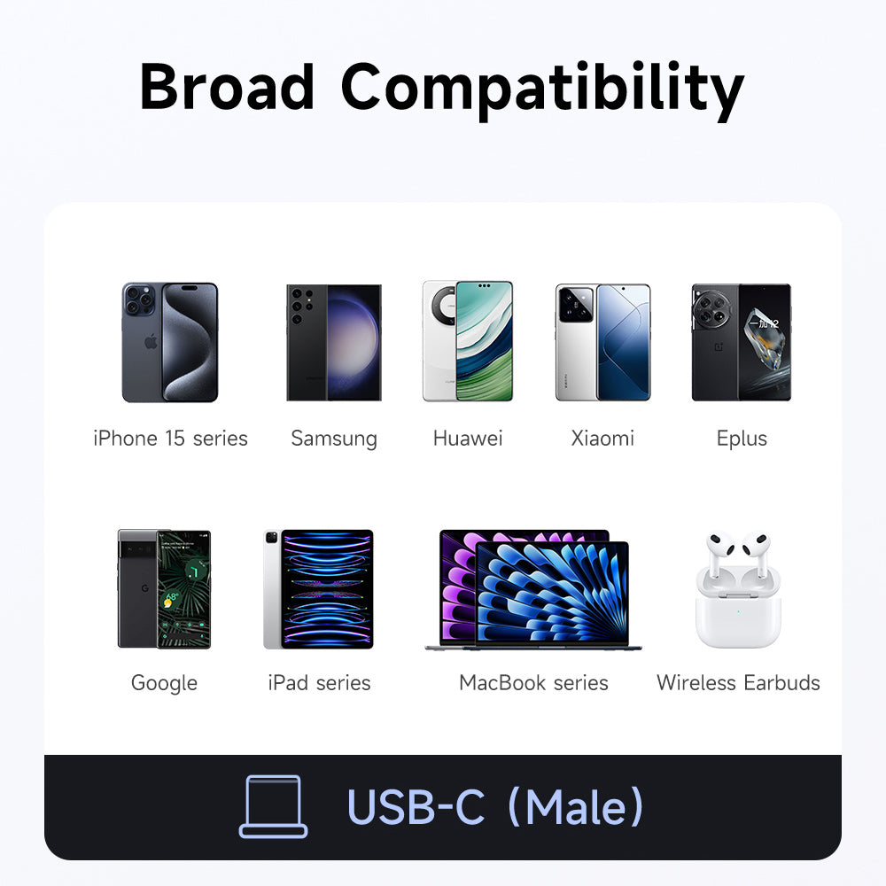 Daten- und Ladeadapter Lightning - USB-C McDodo OT-6010 Power Off, Schwarz