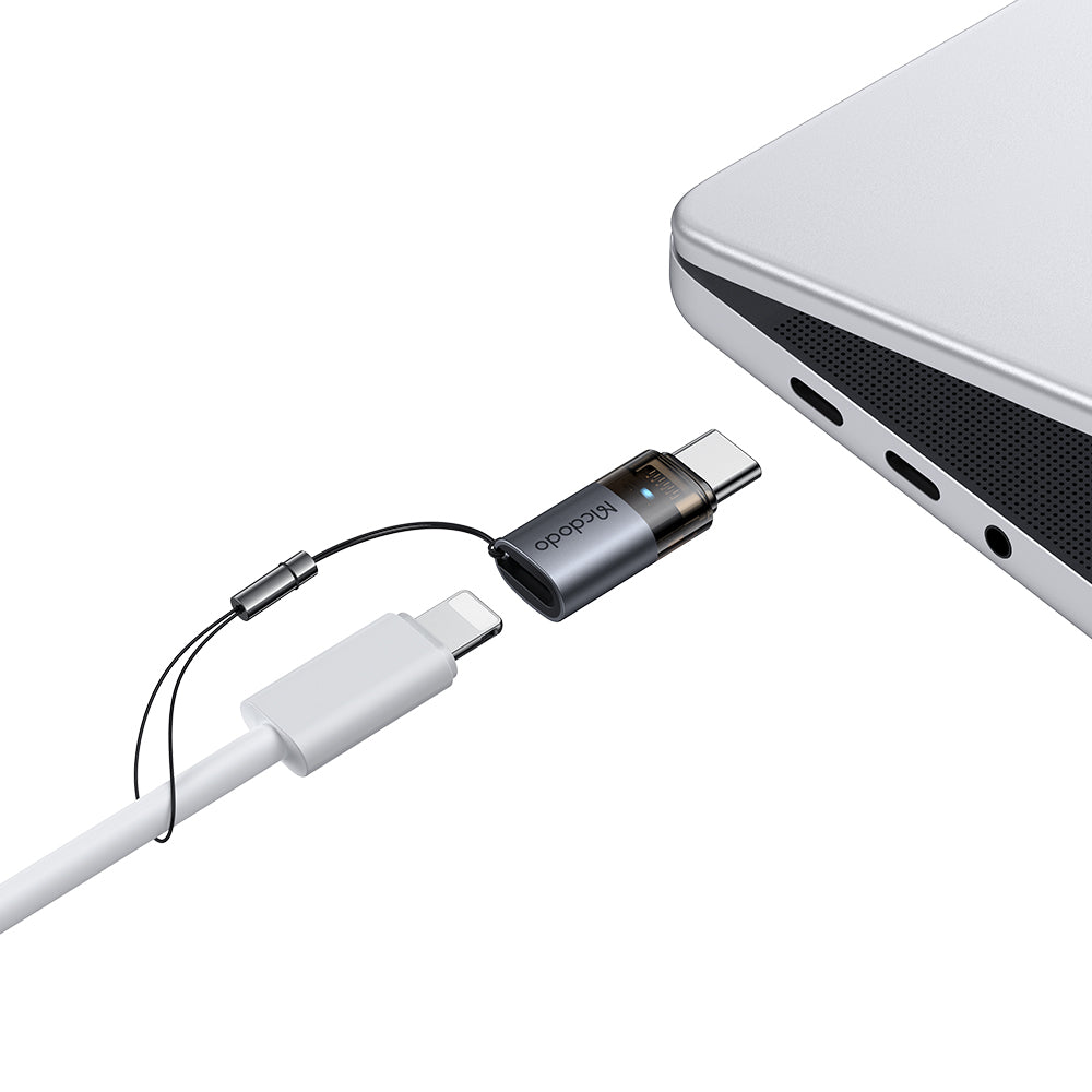 Daten- und Ladeadapter Lightning - USB-C McDodo OT-7610, Schwarz