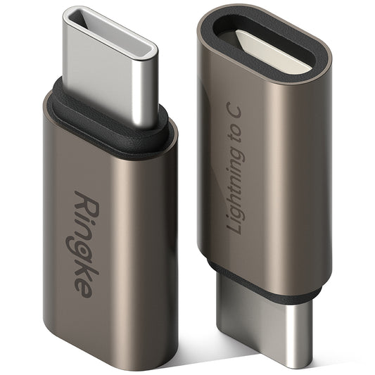 Daten- und Ladeadapter Lightning - USB-C Ringke, Braun, Set 2 Stück