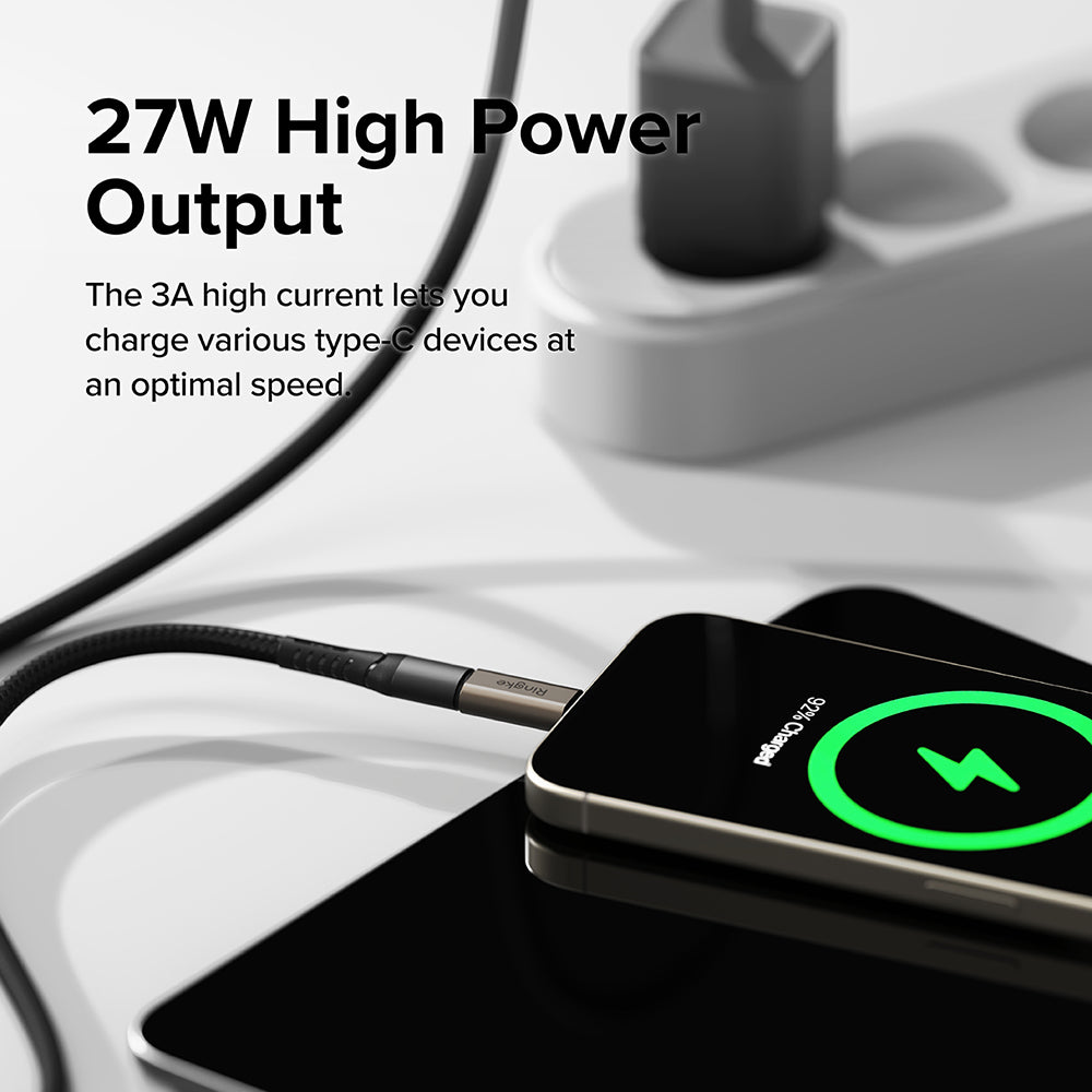 Daten- und Ladeadapter Lightning - USB-C Ringke, Braun, Set 2 Stück