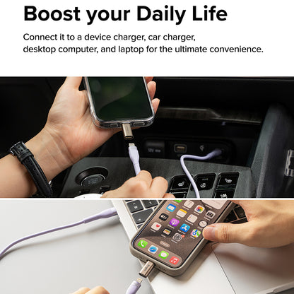 Daten- und Ladeadapter Lightning - USB-C Ringke, Braun, Set 2 Stück