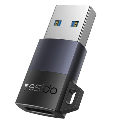 USB-C - USB-A Daten- und Ladeadapter Yesido GS34, Grau