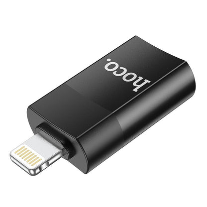 OTG Lightning - USB-A Adapter HOCO UA17, Schwarz