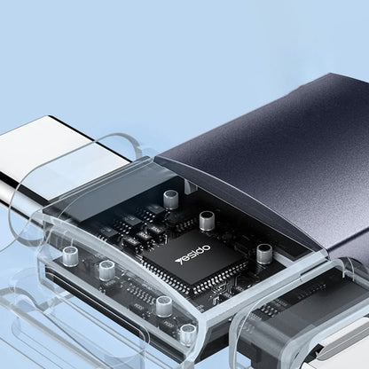 OTG-Adapter Lightning / USB-C - USB-A Yesido GS35, Grau