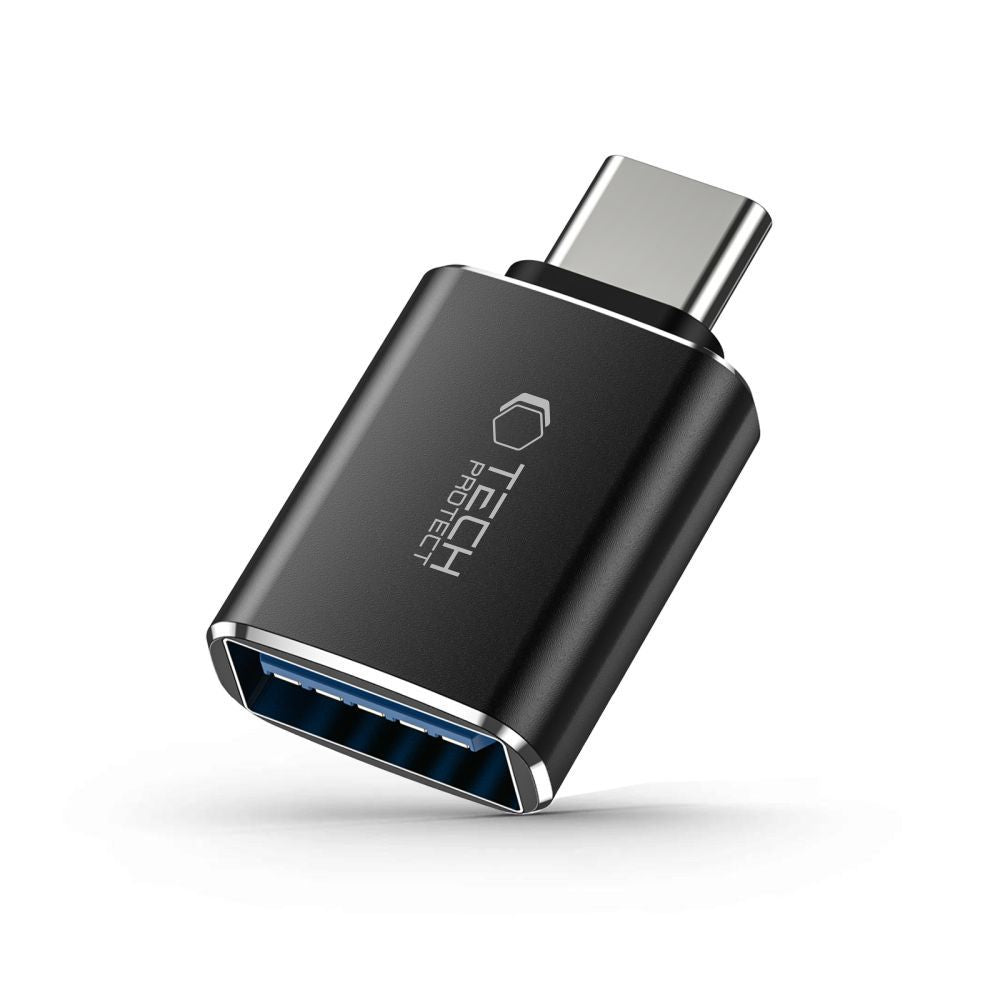OTG Adapter USB-C - USB-A Tech-Protect Ultraboost, Schwarz