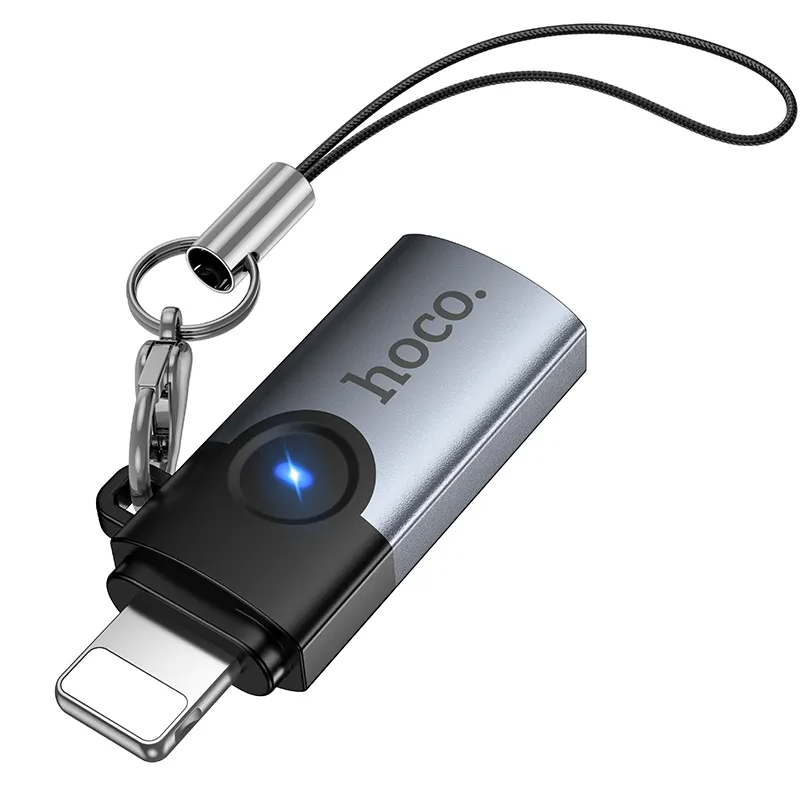 USB-C-Daten- und Ladeadapter - Lightning HOCO UA46A, Grau