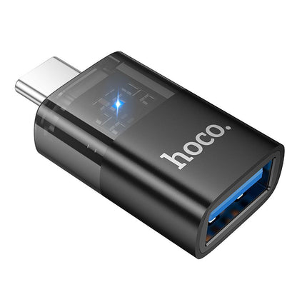 OTG Adapter USB-C - USB-A HOCO UA36B, Schwarz