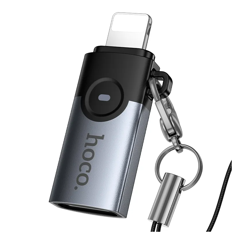 USB-C-Daten- und Ladeadapter - Lightning HOCO UA46A, Grau