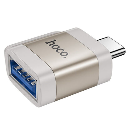 OTG Adapter USB-C - USB-A HOCO UA31C, Grau