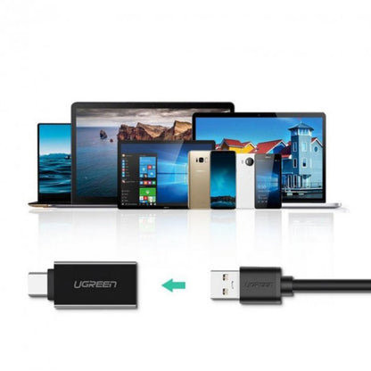 OTG USB-C to USB-A Adapter UGREEN US173, Black