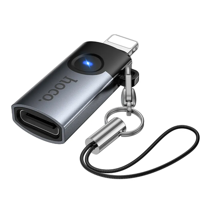 USB-C-Daten- und Ladeadapter - Lightning HOCO UA46A, Grau