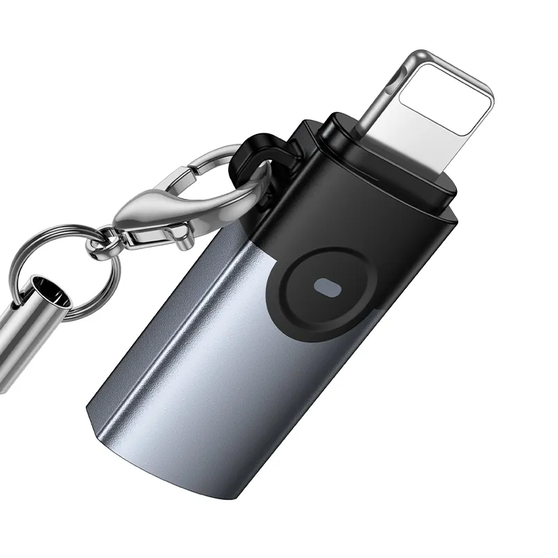 USB-C-Daten- und Ladeadapter - Lightning HOCO UA46A, Grau