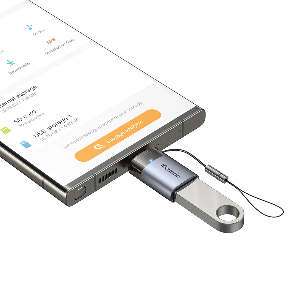 OTG Adapter USB-C - USB-A McDodo OT-7400, Schwarz