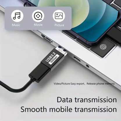 OTG Adapter USB-C - USB-A Techsuit A14 AluCoreX, Schwarz