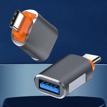 OTG Adapter USB-C - USB-A Techsuit A9 SlateVolt, Grau Orange
