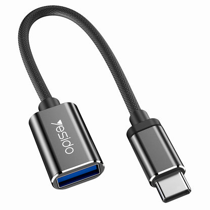 OTG Adapter USB-C - USB-A Yesido GS01, Schwarz