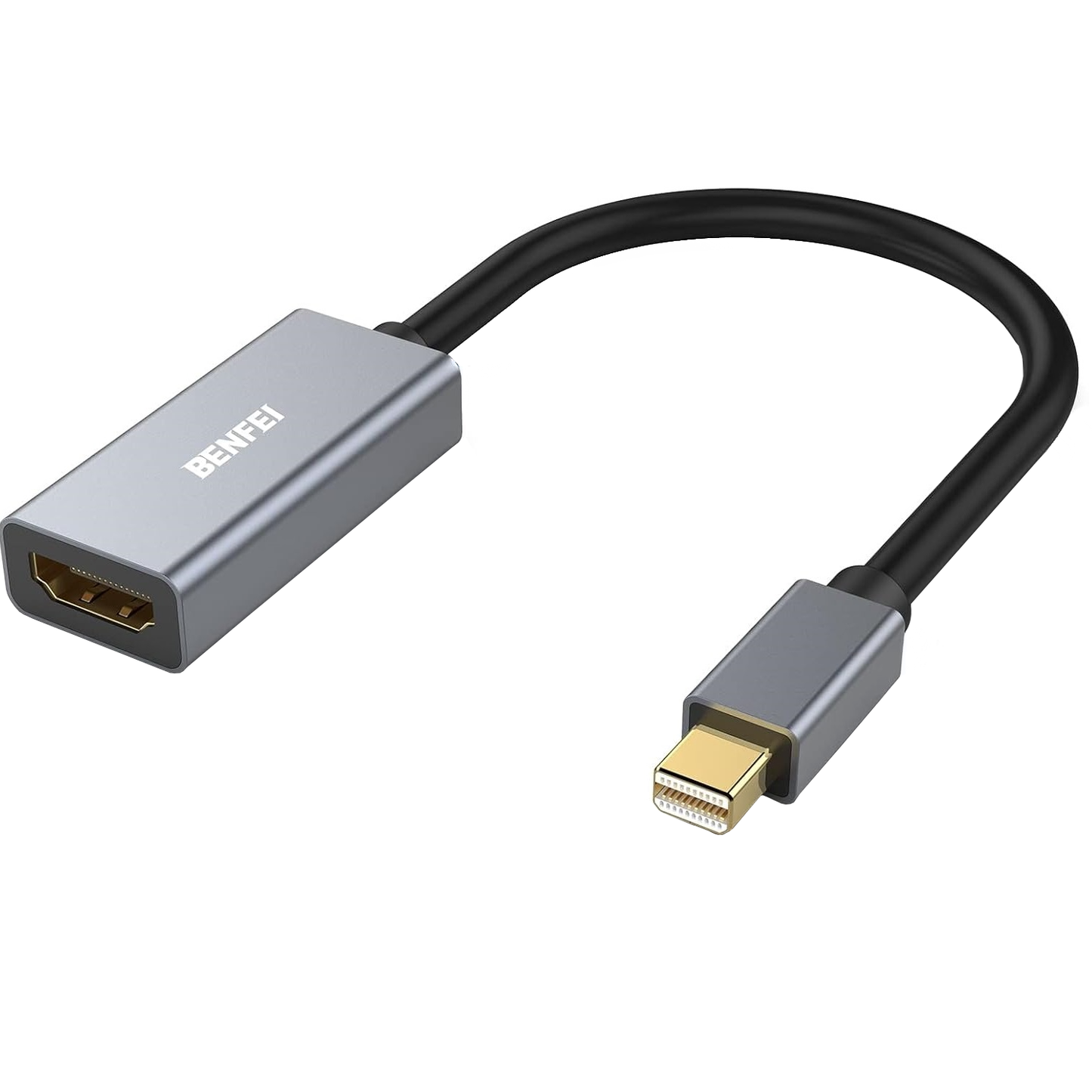 Benfei Videoadapter, MiniDisplayPort - HDMI, Grau