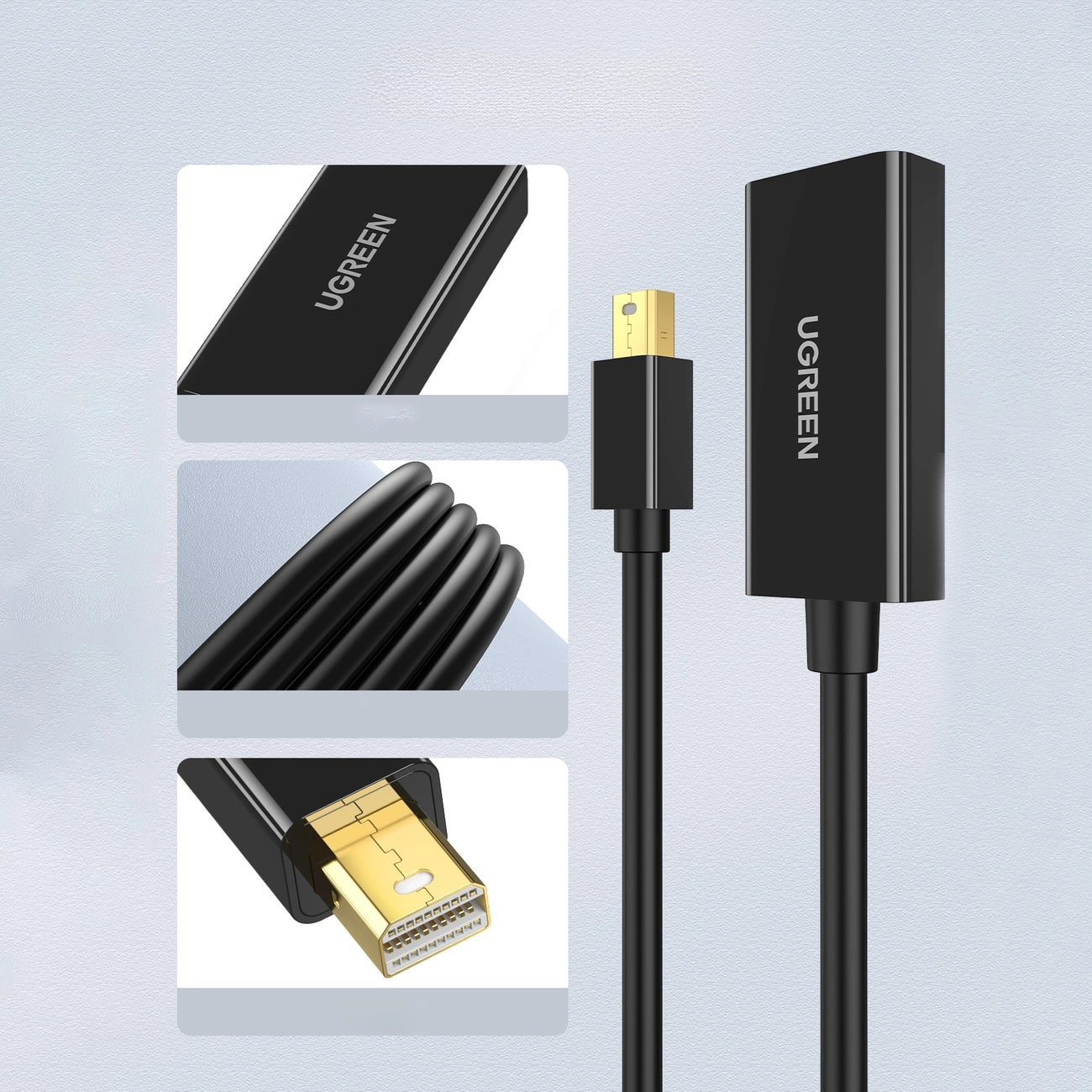 Videoadapter UGREEN MD112, MiniDisplayPort - HDMI, Schwarz